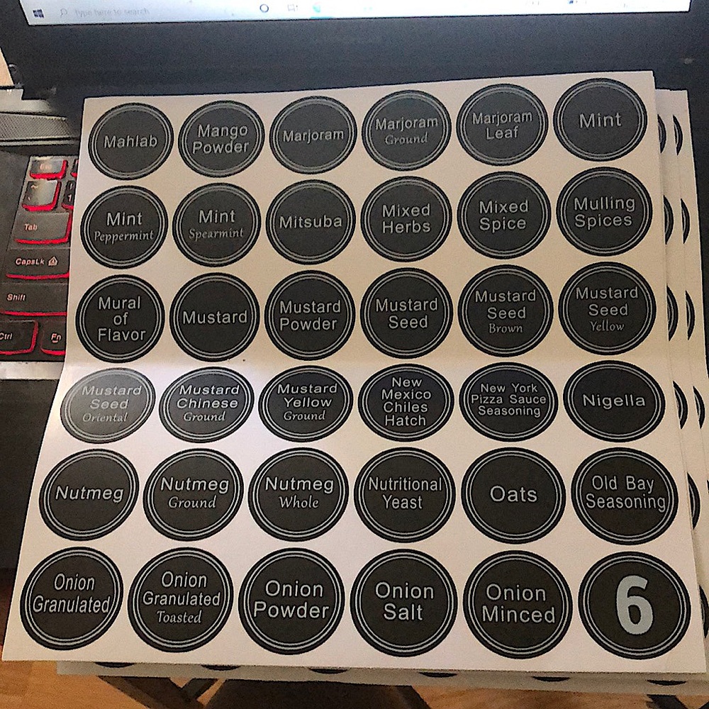 Seasoning Labels - Picture 6 of 10